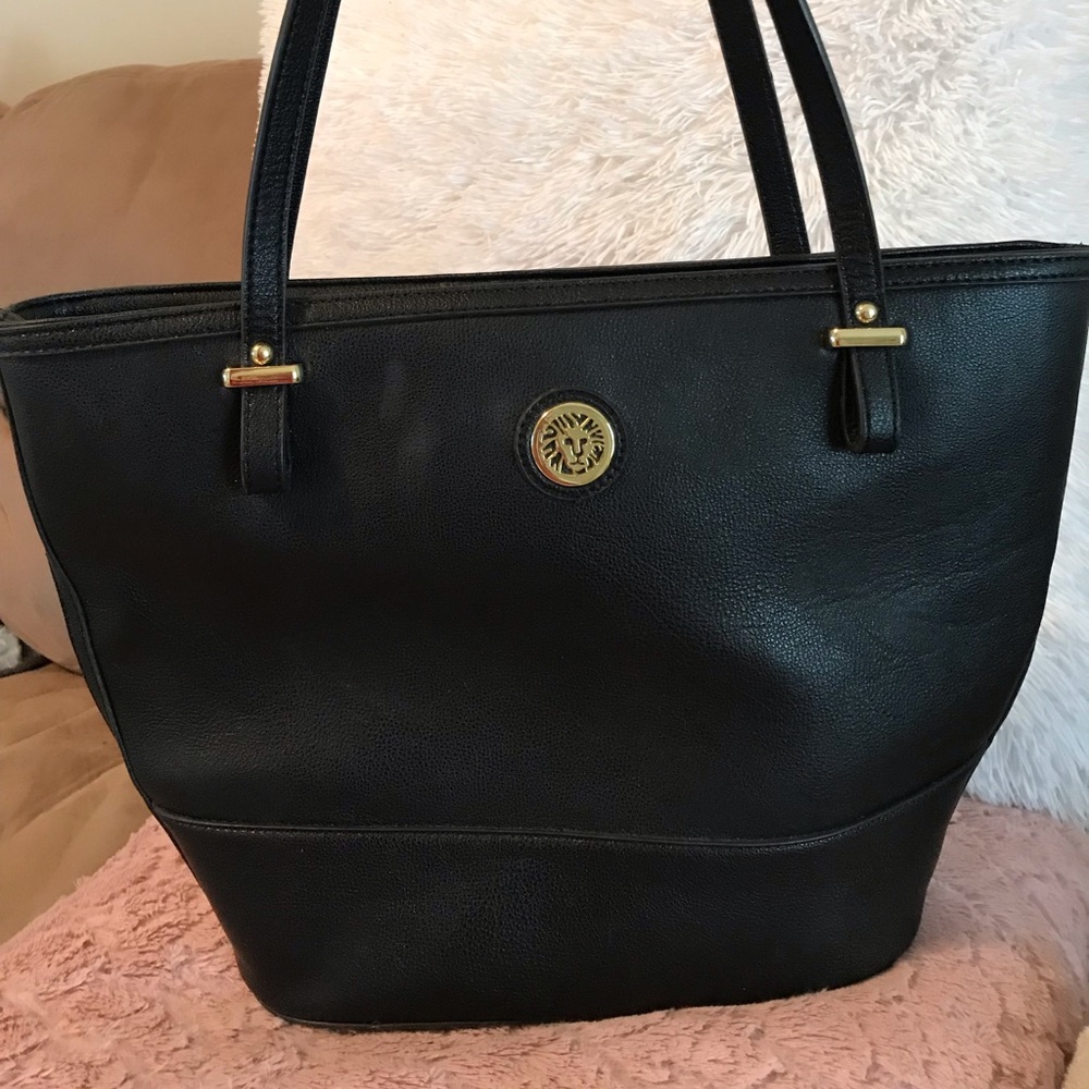 Anne Klein leather tote